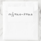 Schrödinger Gleichung Schrodingers Gleichung Rechteckiger Aufkleber (Tasche)