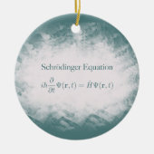 Schrödinger Gleichungs-Mathe-u. Physik-Verzierung Keramik Ornament (Vorne)