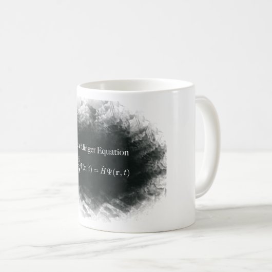 Schrödinger Gleichungs-Mathe u. Quantums-Physik Kaffeetasse (VorderseiteRechts)