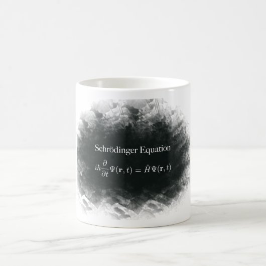 Schrödinger Gleichungs-Mathe u. Quantums-Physik Kaffeetasse (Mittel)