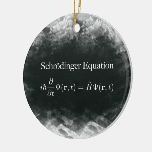Schrödinger Gleichungs-Mathe u. Quantums-Physik Keramikornament (Links)