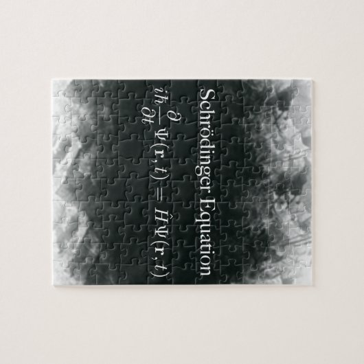 Schrödinger Gleichungs-Mathe u. Quantums-Physik Puzzle (Horizontal)