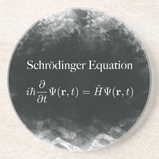 Schrödinger Gleichungs-Mathe u. Quantums-Physik Untersetzer (Vorne)