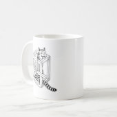 Schrodinger Kaffeetasse (Vorderseite Links)