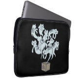 Schrödinger Katze 9 Leben Laptopschutzhülle (Vorne Rechts)
