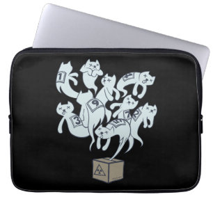Schrödinger Katze 9 Leben Laptopschutzhülle