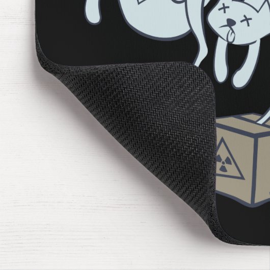 Schrödinger Katze 9 Leben Mousepad (Ecke)