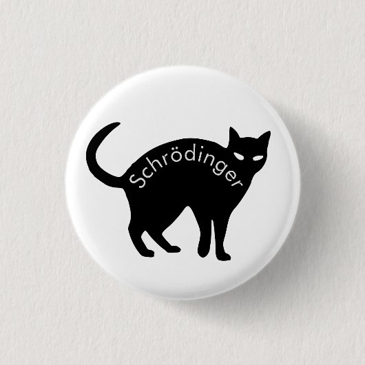 Schrödinger-Katze Button (Vorderseite)