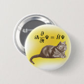 Schrodinger Katze Button (Vorne & Hinten)