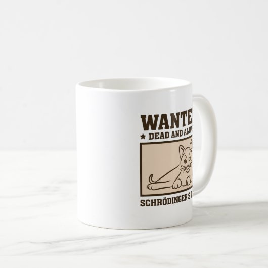 Schrodinger-Katze Kaffeetasse (VorderseiteRechts)