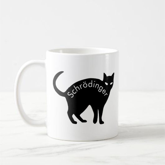 Schrödinger-Katze Kaffeetasse (Links)