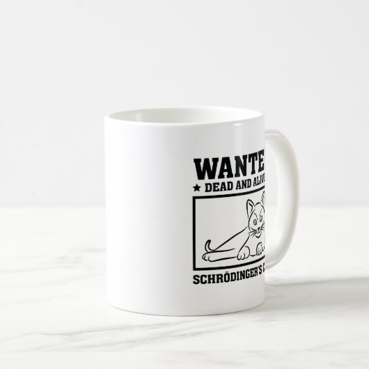 Schrodinger-Katze Kaffeetasse (VorderseiteRechts)