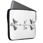 Schrodinger-Katze Laptopschutzhülle (Vorne Rechts)
