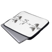 Schrodinger-Katze Laptopschutzhülle (Vorne Knopf)