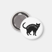 Schrödinger-Katze Magnet (Vorderseite/Rückseite)