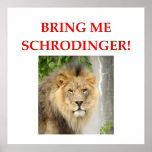 Schrodinger-Katze Poster