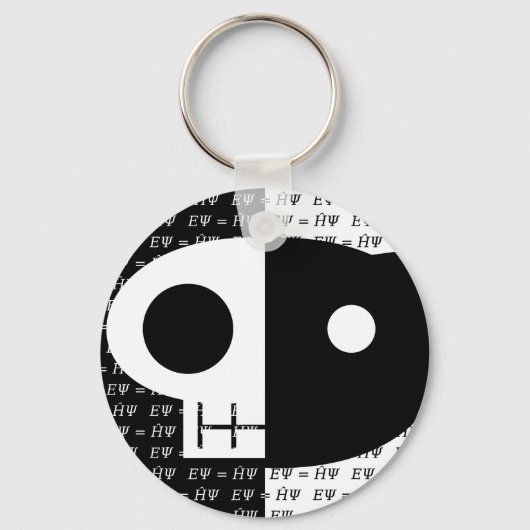 Schrödinger-Katze Schlüsselanhänger (Vorderseite)