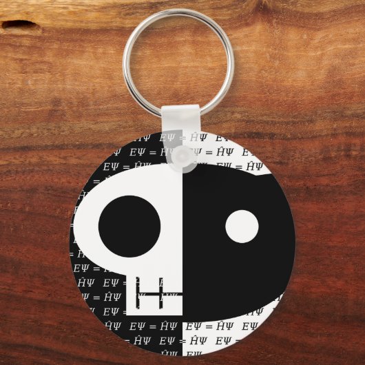 Schrödinger-Katze Schlüsselanhänger (Vorderseite)