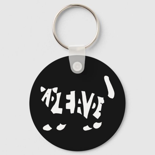 Schrödinger-Katze Schlüsselanhänger (Vorderseite)