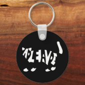 Schrödinger-Katze Schlüsselanhänger (Vorderseite)