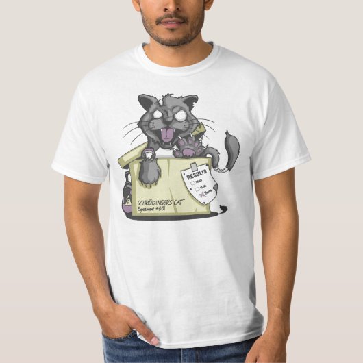 Schrodinger-Katze T-Shirt (Vorderseite)
