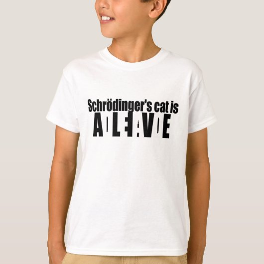 Schrödinger-Katze T-Shirt (Vorderseite)