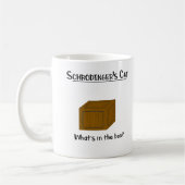 Schrodinger-Katze: Was ist in der Schachtel?Tasse Kaffeetasse (Links)