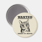 Schrodinger-Katze wollte tot oder lebendig Magnet (Vorderseite/Rückseite)