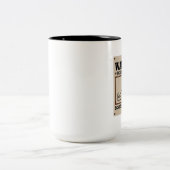 Schrodinger-Katze Zweifarbige Tasse (Mittel)