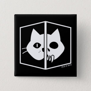 Schrödinger Katzen-Grafik Button