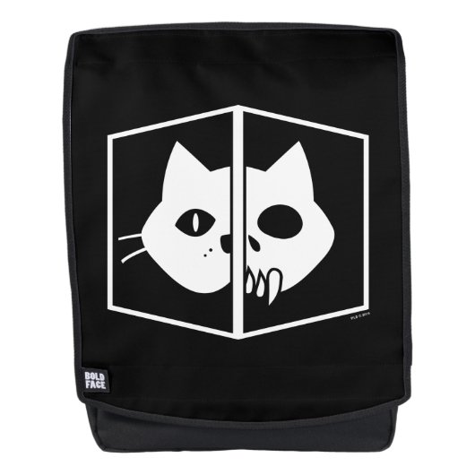 Schrödinger Katzen-Grafik Rucksack (Vorderseite)