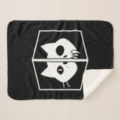 Schrödinger Katzen-Grafik Sherpadecke (Vorderseite (Horizontal))