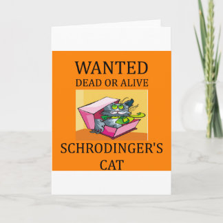 Schrodinger-Katzenwitz Karte