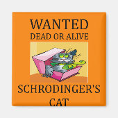 Schrodinger-Katzenwitz Magnet (Vorne)