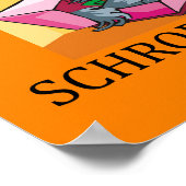 Schrodinger-Katzenwitz Poster (Ecke)