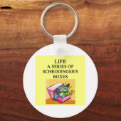 Schrodinger-Katzenwitz Schlüsselanhänger (Vorderseite)