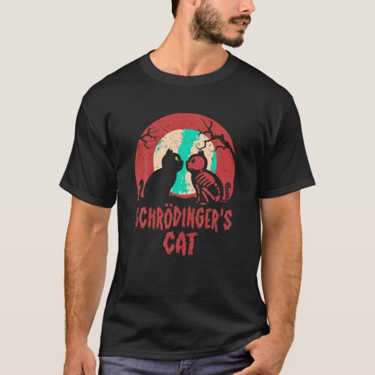 Schrodinger s Cat Funny Dead or Alive Scientists P T-Shirt (Vorderseite)