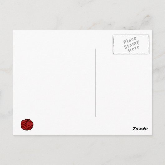 Schrödinger’s Cat Played With String Theory Postkarte (Rückseite)