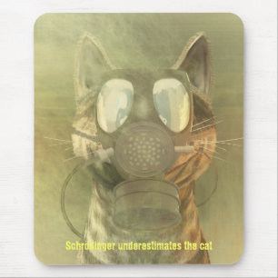 Schrödinger unterschätzt das Katze mousepad
