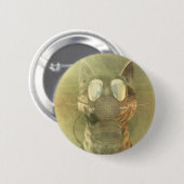 Schrödinger unterschätzt den Katzenknopf Button (Vorne & Hinten)