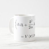 Schrodinger Wellengleichung Kaffeetasse (Vorderseite Links)