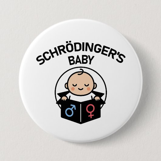 Schrödingers Baby-Knopf Button (Vorderseite)