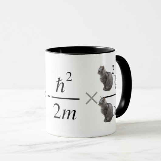 Schrodinger's cat コーヒーマグカップ tasse (VorderseiteRechts)