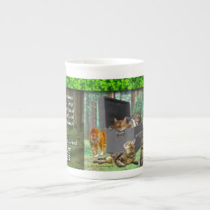 Schrodingers Cat Bone China Tasse
