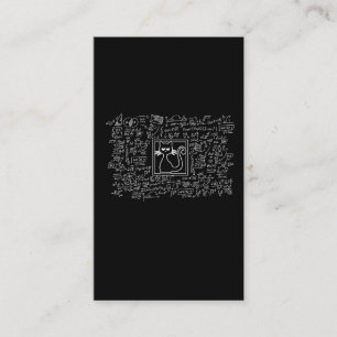 Schrodingers Cat Box Funny Science Nerd Physik Visitenkarte