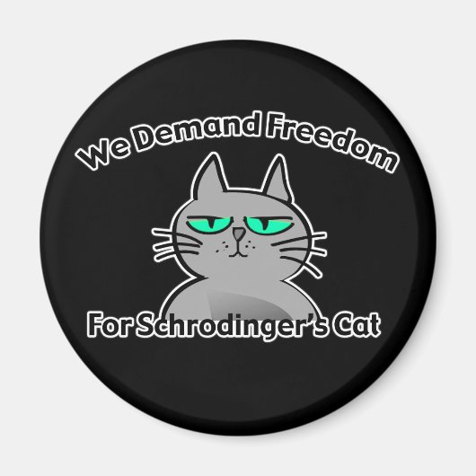 Schrodingers Cat Funny Geek-Spaß Magnet (Vorne)