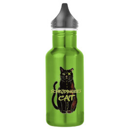 Schrodingers Cat Funny Physics Edelstahlflasche