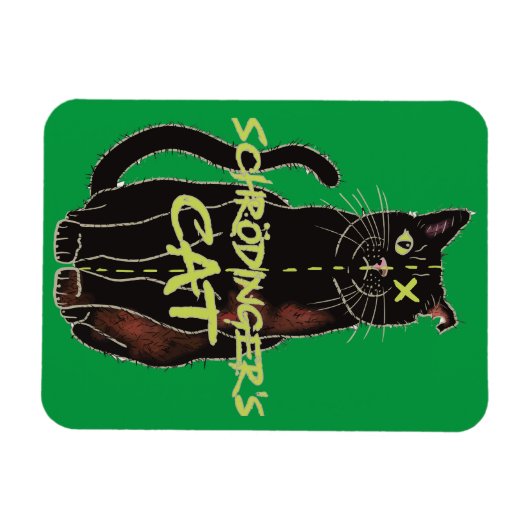 Schrodingers Cat Funny Physics Magnet (Horizontal)