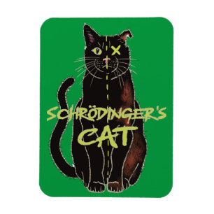 Schrodingers Cat Funny Physics Magnet