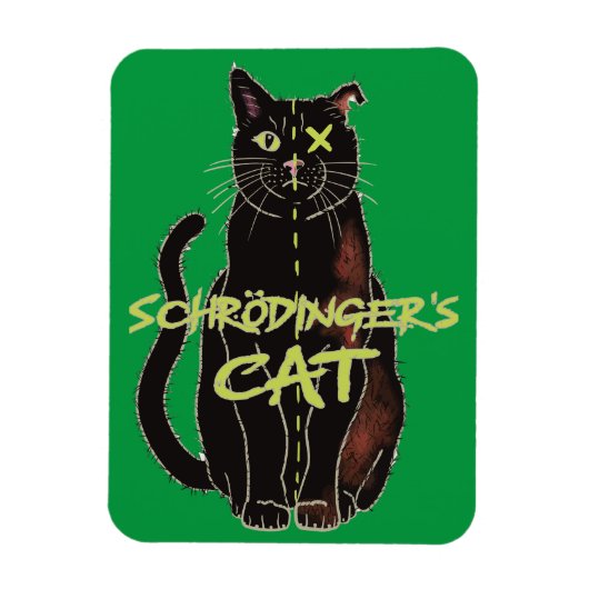 Schrodingers Cat Funny Physics Magnet (Vertikal)